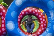 The Bouncy Games Brussels: ultieme opblaasbare speeltuin